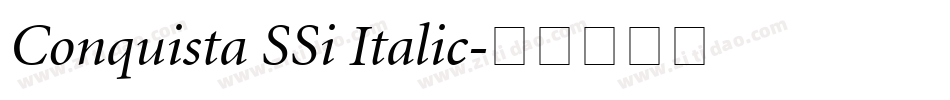 Conquista SSi Italic字体转换